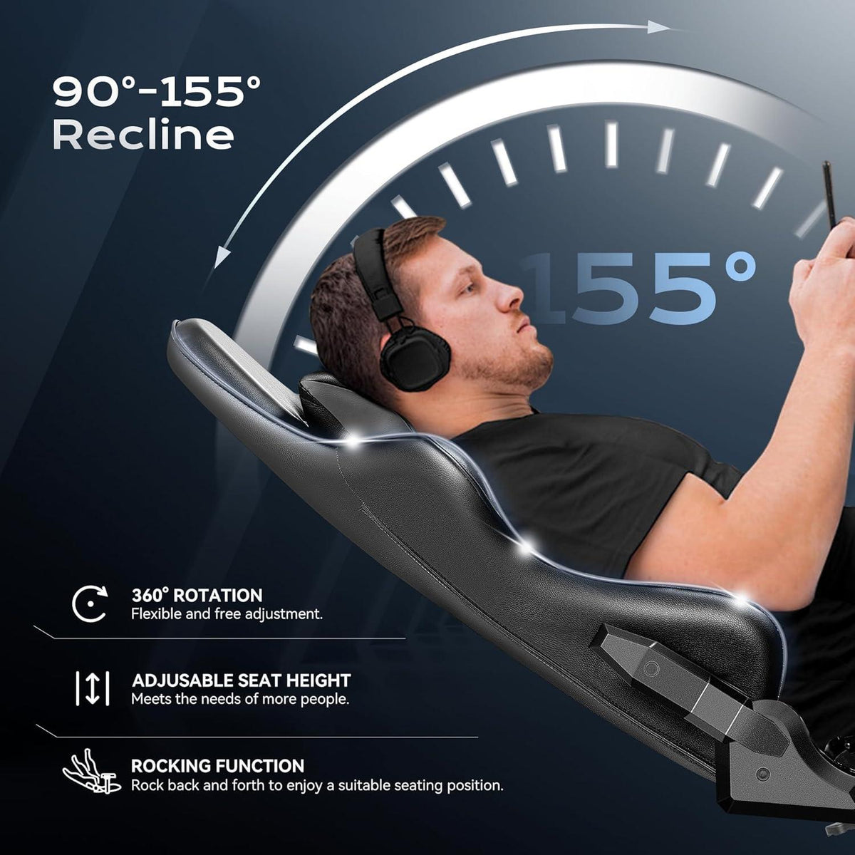 OneGame Gaming Chair Ergonomisch Höhenverstellbarer Racingsessel