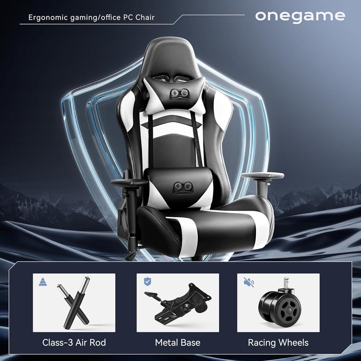 OneGame Gaming Chair Höhenverstellbarer Game Chair