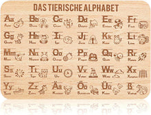 Frühstücksbrett ABC Schulanfang Deko Geschenke Einschulung