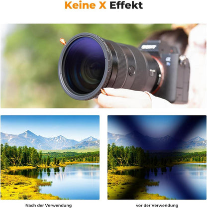 37mm ND CPL Filter K&F Concept Nano-K Serie multifunktionaler Graufilter