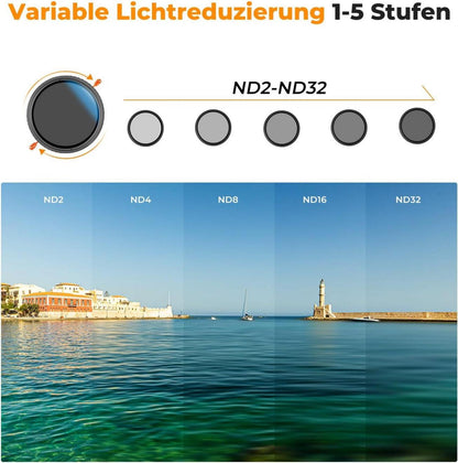 ND CPL Filter 40,5mm Nano-K Serie 2-in-1 Multifunktionaler Graufilter