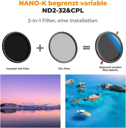 46mm ND CPL Filter 2-in-1 Hochwertiger Nanobeschichtet