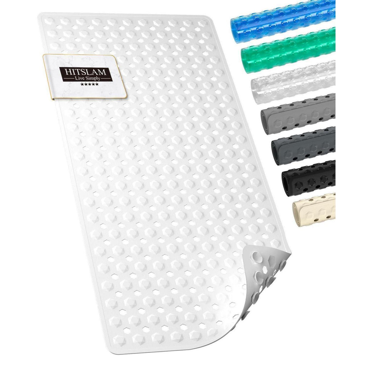 Rutschfeste Badewannenmatte 89x40cm – Schnelltrocknend & Sicher