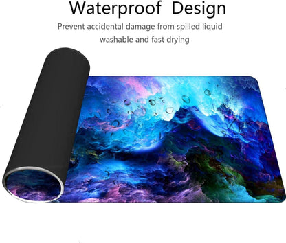 Gaming Mauspad XXL 900x400mm Sternennebel Farbenprächtig Wasserdicht Anti-Rutsch