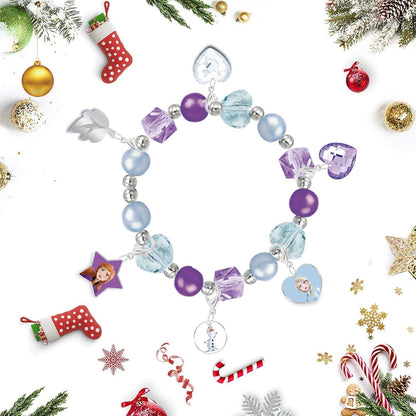 Adventskalender 2024 für Mädchen Frozen-Stil DIY Accessoires