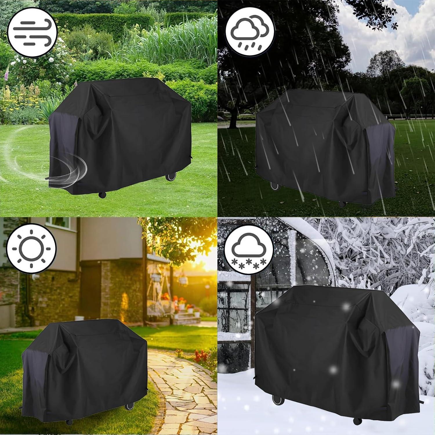 Grillabdeckung 145 * 61 * 117CM Wetterfest BBQ Cover - Reißfest