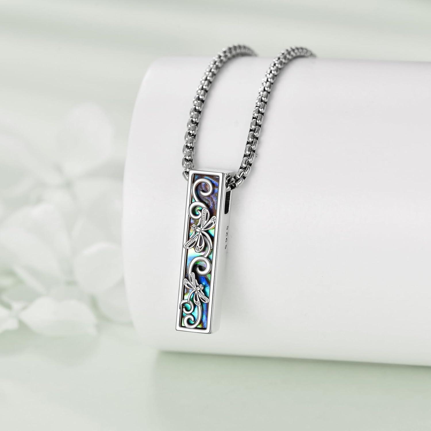 Libelle Urne Halskette Sterling Silber Kremation Schmuck