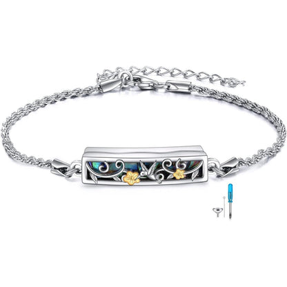 Urnen Armband Kolibri Sterling Silber für Asche & Erinnerungen