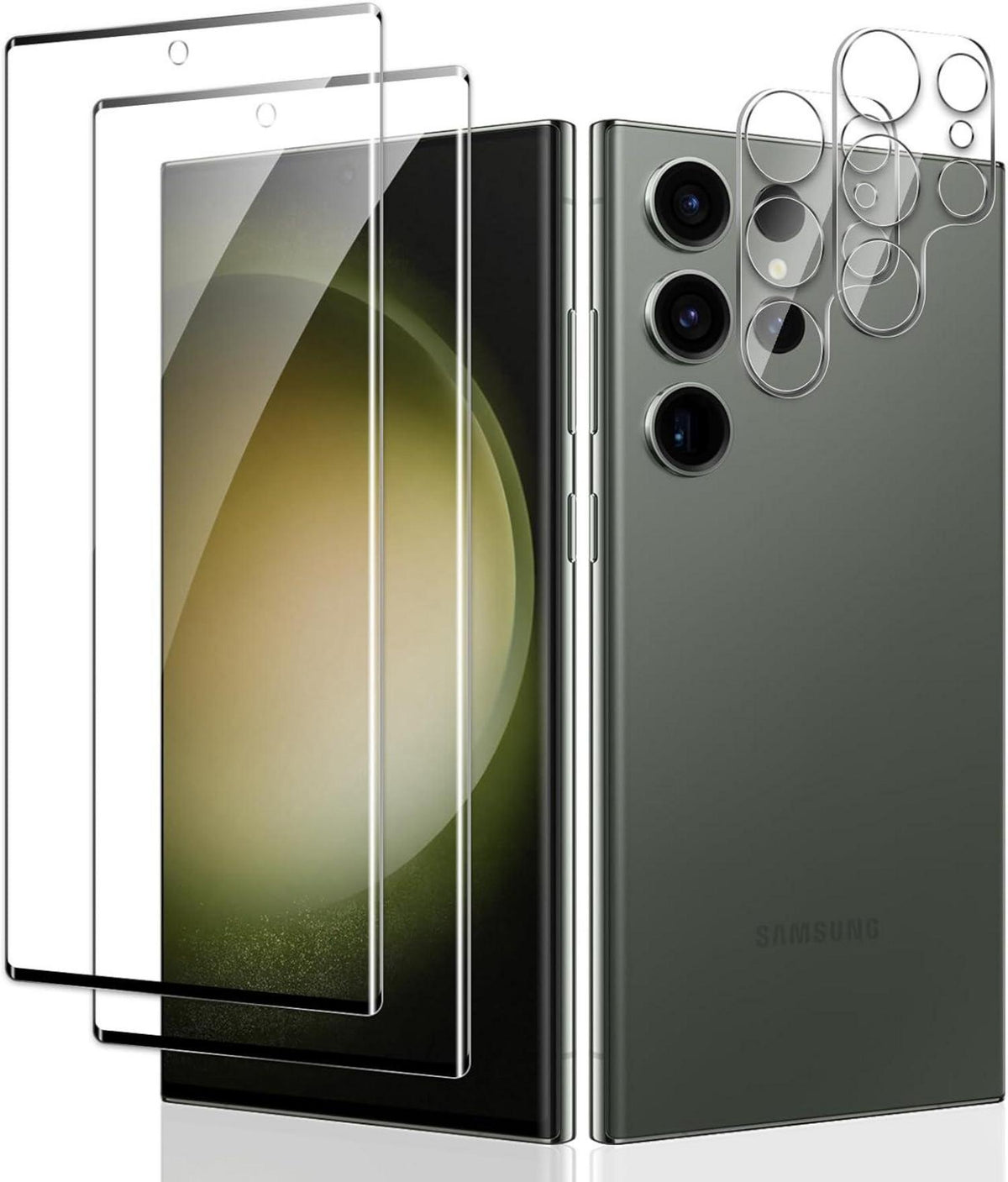 Schutzfolie Samsung Galaxy S23 Ultra 2 Stück 3D Displayschutz