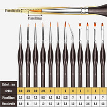 ZOOI Pinsel Set Premium Detail Aquarell Modellbau Watercolor