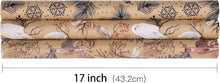 Weihnachts-Geschenkpapierrolle Kraftpapier Eule Rentier