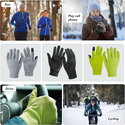 Unigear Touchscreen Laufhandschuhe Herren Damen Warm Winddicht