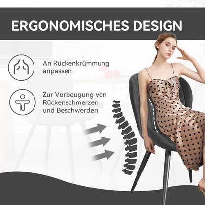 Esszimmerstühle 2er Set Schwarz – Ergonomisch & Robust