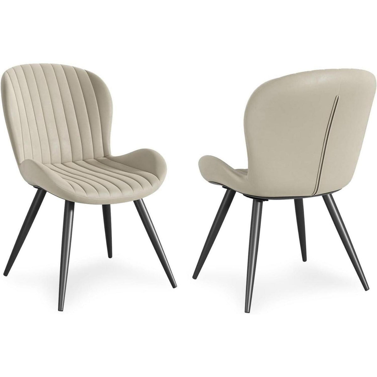 Esszimmerstühle 2er Set Beige – Ergonomisch & Robust