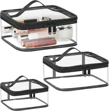 Transparente Kulturtasche Set 3 Make-up-Taschen wasserdicht