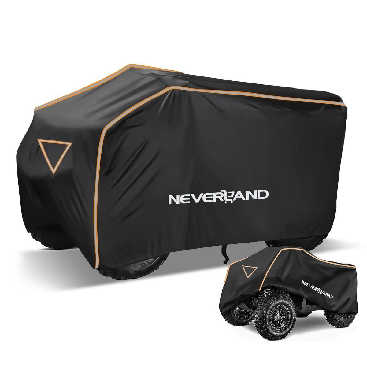 ATV Abdeckplane Wasserdicht XXXL 256x110x120cm Orange/Schwarz