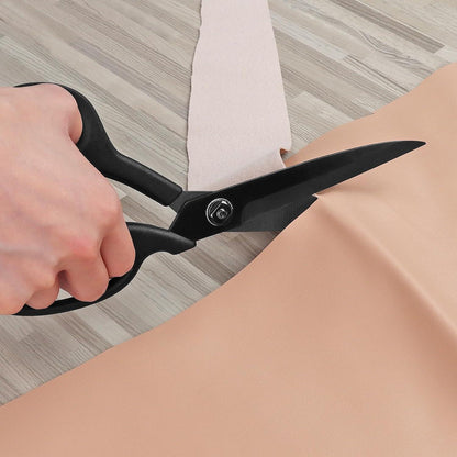 Professionelle Nähschere Stoffschere ultrascharfe Titan Klinge 23 cm Schwarz