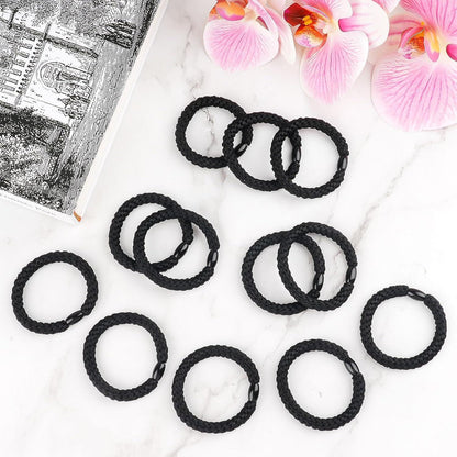 12 Stück Haargummis Damen Elastisch Zopfgummi Pferdeschwanz
