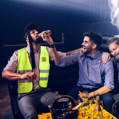 BETESSIN JGA Männer Weste Junggesellenabschied Kostüm Party Weste neon gelb