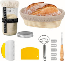 Professionelles Oval Gärkörbchen & Sauerteig Starter Set