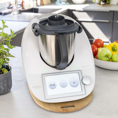 Gleitbrett für Thermomix TM6 TM5 aus Bambus, rutschfest und stoßdämpfend