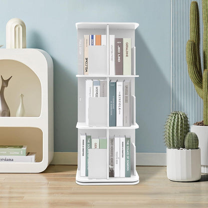 Drehbares 3-stufiges Bücherregal – 360° Organizer für Zuhause