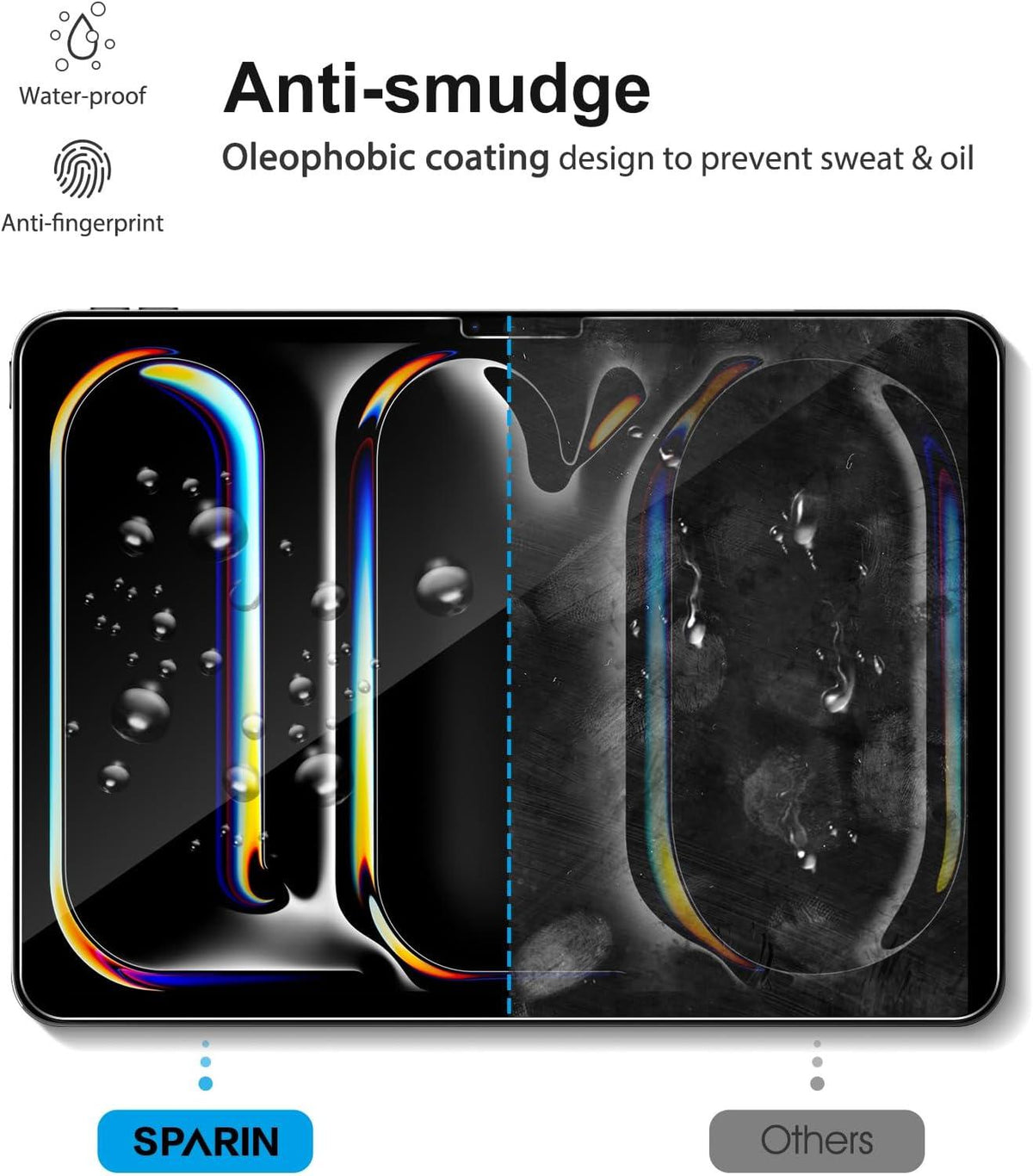 SPARIN Panzer Schutz Glas für iPad Pro 11 Zoll M4 (2024) 4er Pack