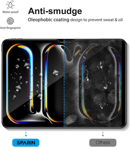 SPARIN Panzer Schutz Glas für iPad Pro 11 Zoll M4 (2024) 4er Pack