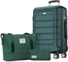 Groß Koffer Hartschale Leicht Reisekoffer TSA-Schloss 4 Rollen XL-Set
