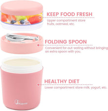 Bugucat 2in1 Müslibecher to Go 500ml+150ml Rosa