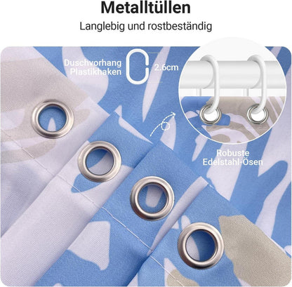 Duschvorhang Unterwasseralgen Antischimmel Textil 220x180cm3