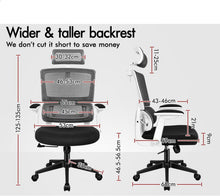 Ergonomischer Netz-Bürostuhl mit Lordosenstütze und