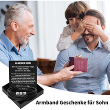 Armband "Ich Liebe Dich" - Geschenk für Sohn, Papa, Mann in Lederoptik