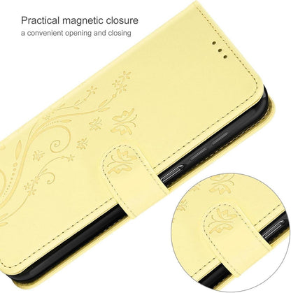 Samsung Galaxy A15 5G/4G Lederhülle Gelb Wallet Cover Schutzhülle