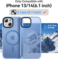 Kmofizle iPhone 15 Hülle MagSafe Magnetisch Matt Stoßfest