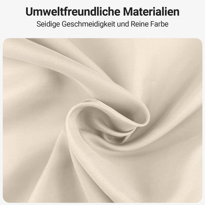 Duschvorhang Beige Antischimmel Polyester Textil 120x160cm