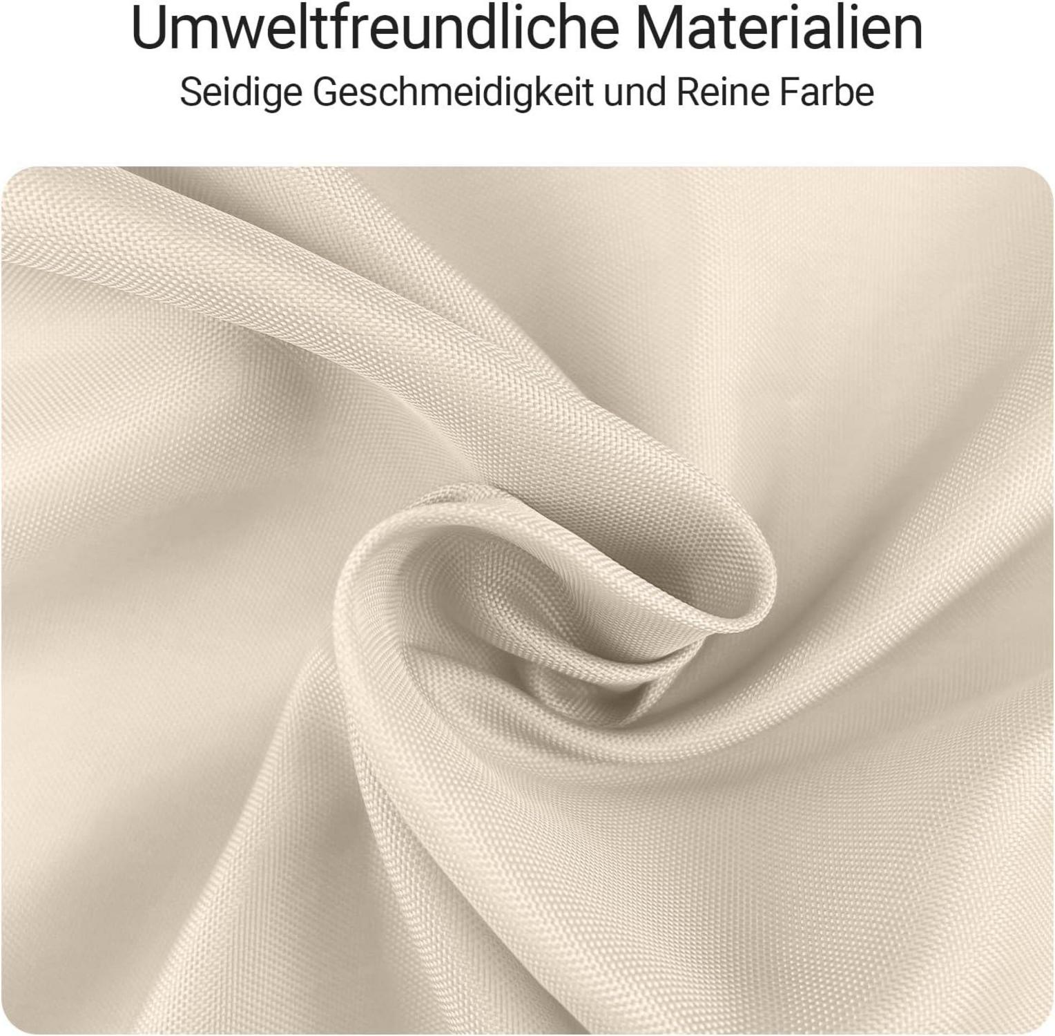 Duschvorhang Beige Wasserabweisend Beschwert Antischimmel 200x160cm