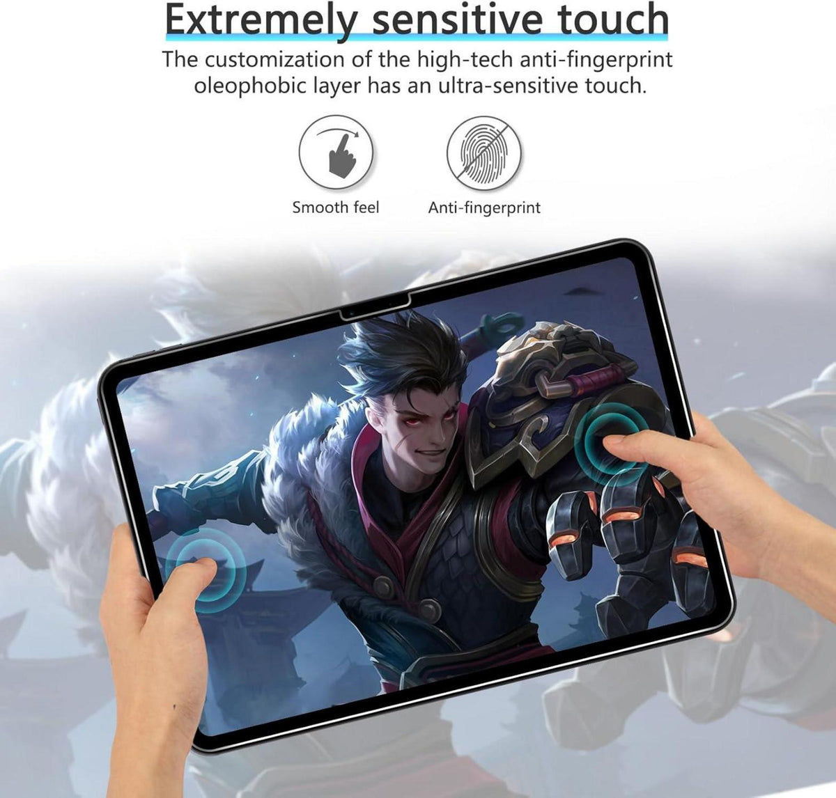 OMOTON Schutzfolie iPad Pro Air 13 2024 Panzer Glas 2 Stück 9H