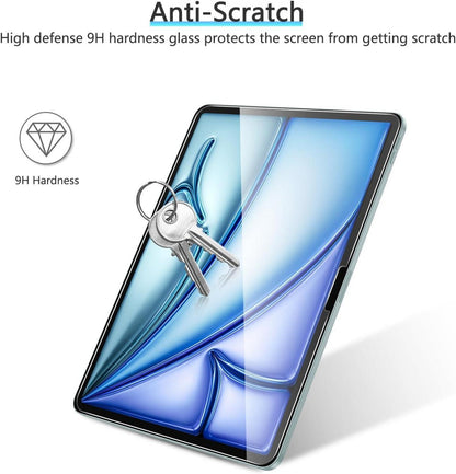 Panzer Schutzglas für iPad Pro 13/Air 13 2024, 2 Stück 9H Härte
