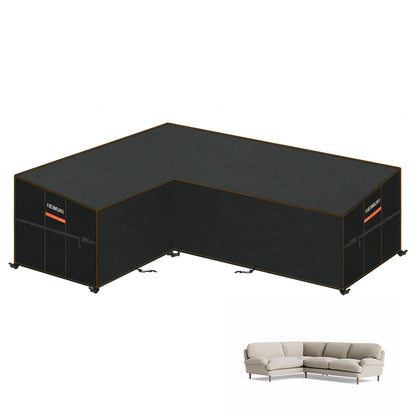 Wasserdichte Gartenmöbel Abdeckung L-Form Sofa mit Belüftung