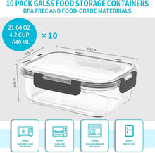 Skroam Glas-Frischhaltedosen 20er Set 640ml luftdicht