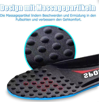 2er Set Komfort Einlegesohlen für Arbeit Laufschuhe Sneaker Schuhe Shock Absorbierend