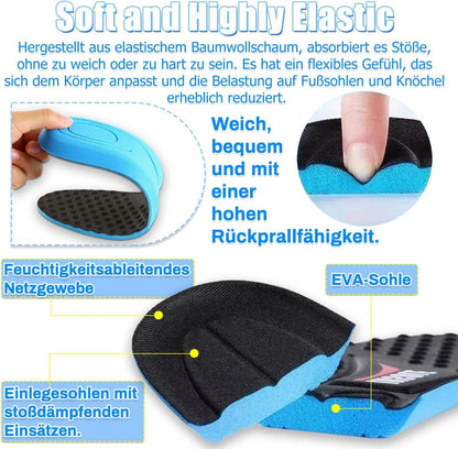 2 Paar Komfort Einlegesohlen Herren Damen Schuheinlagen Arbeit Stiefel 35-38