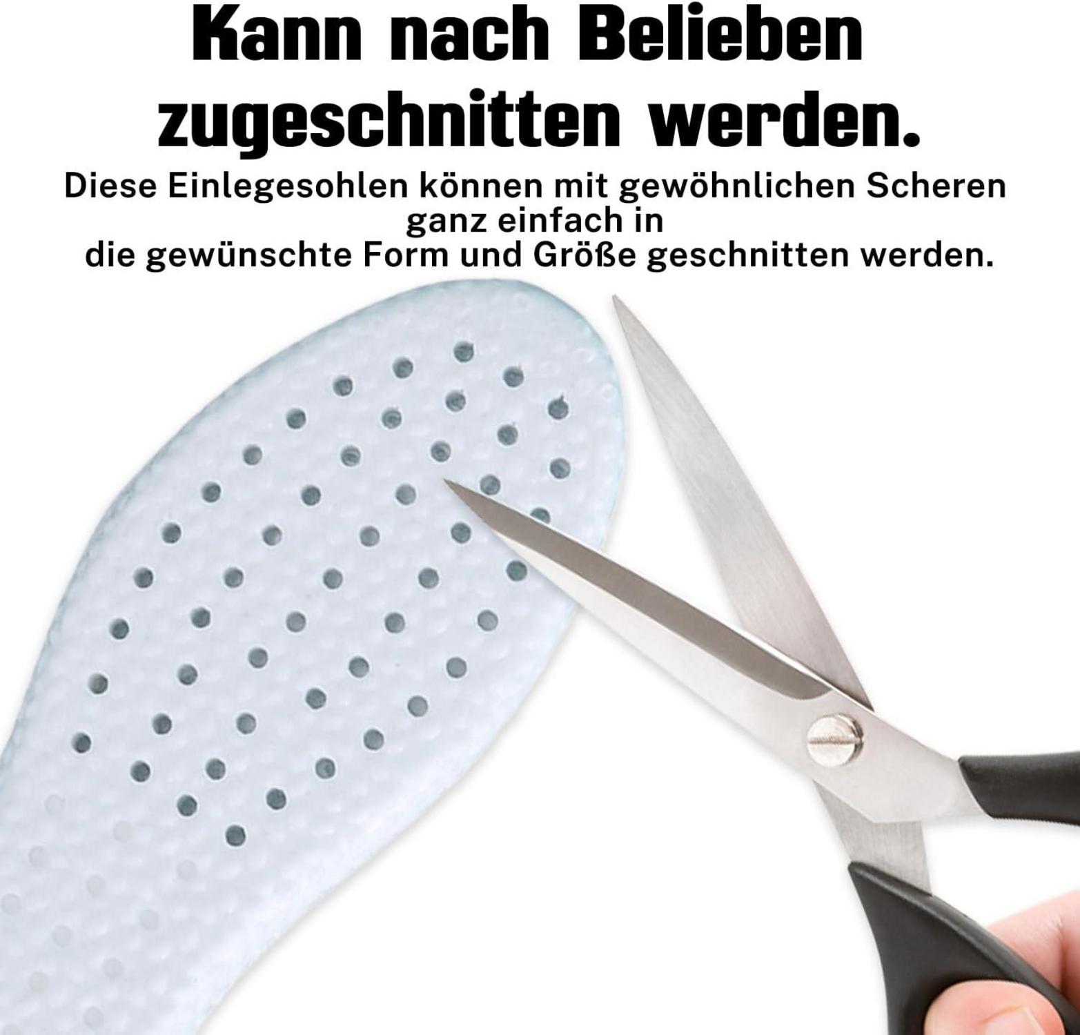 2 Paar Komfort Sport Einlegesohlen für Schuhe - Dämpfung