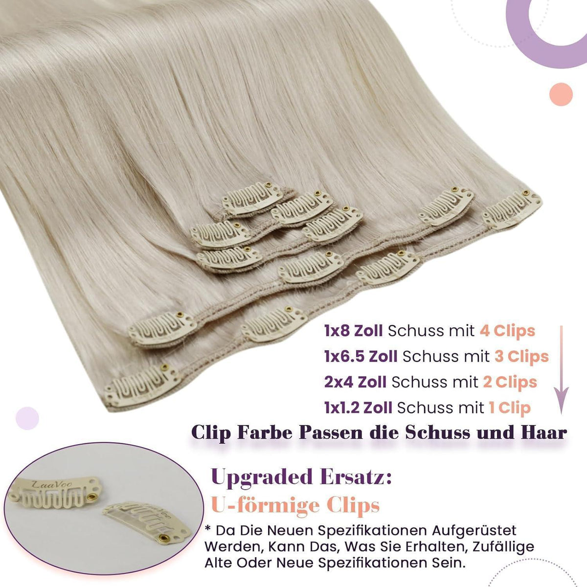 Echthaar Clip Extensions Blond – Remy Haarverlängerung 40cm