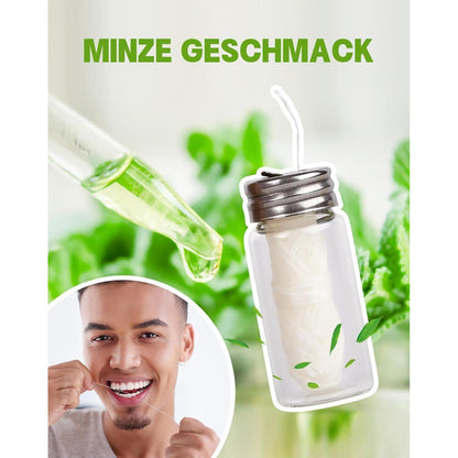 Nachhaltige Zahnseide 2x30m Natur Dental Floss im