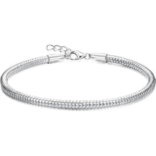 Silber 925 Damen Armband mit Charm – Verstellbare Armkette DIY