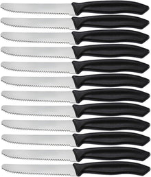 Frühstücksmesser Set 12-teilig Wellenschliff Tafelmesser Steakmesser
