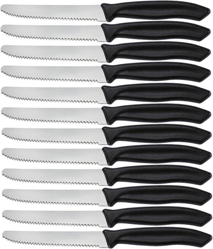 Frühstücksmesser Set 12-teilig Wellenschliff Tafelmesser Steakmesser