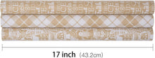 Geschenkpapierrolle Weihnachtsdesign Kraftpapier 43,2cm x 3m
